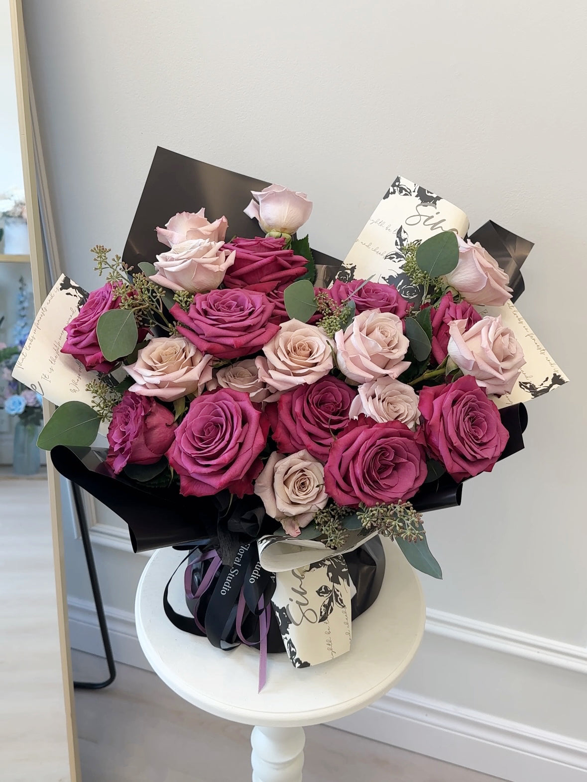 Blueberry Rose Bouquet