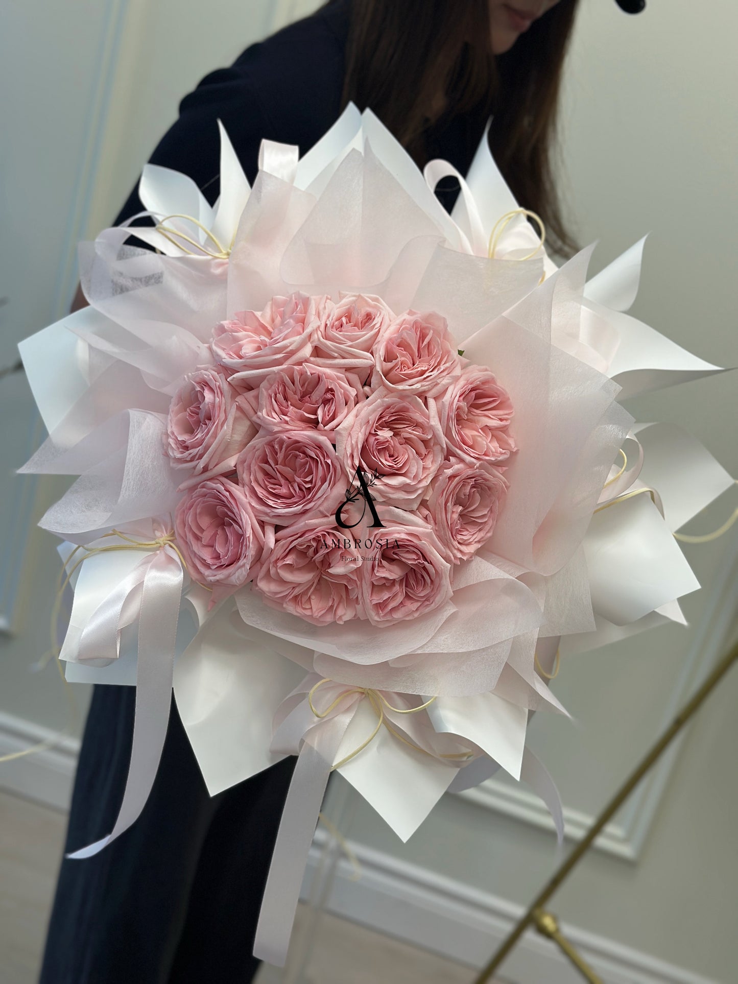 Dancing Pink Ohara Rose Bouquet