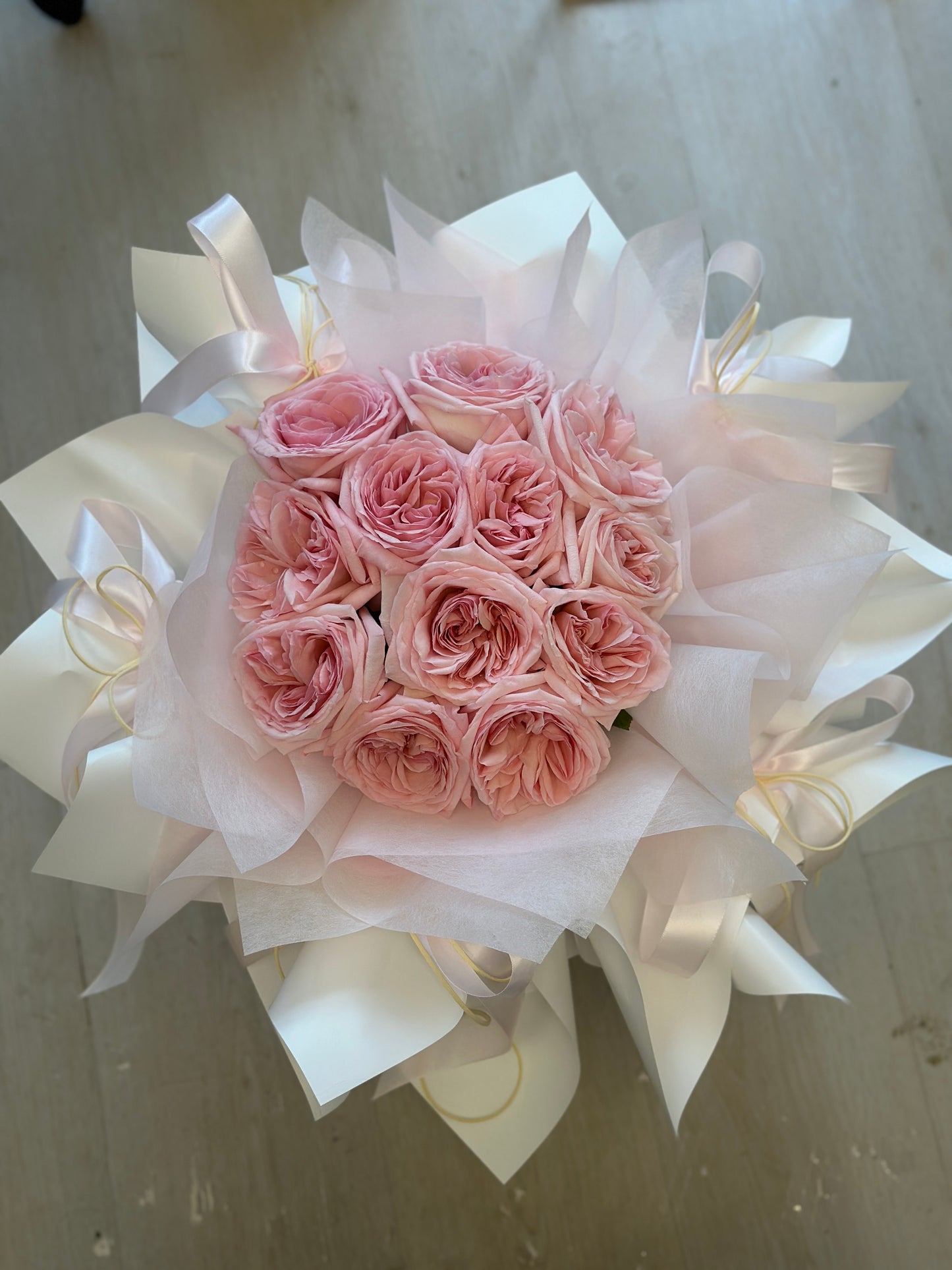 Dancing Pink Ohara Rose Bouquet