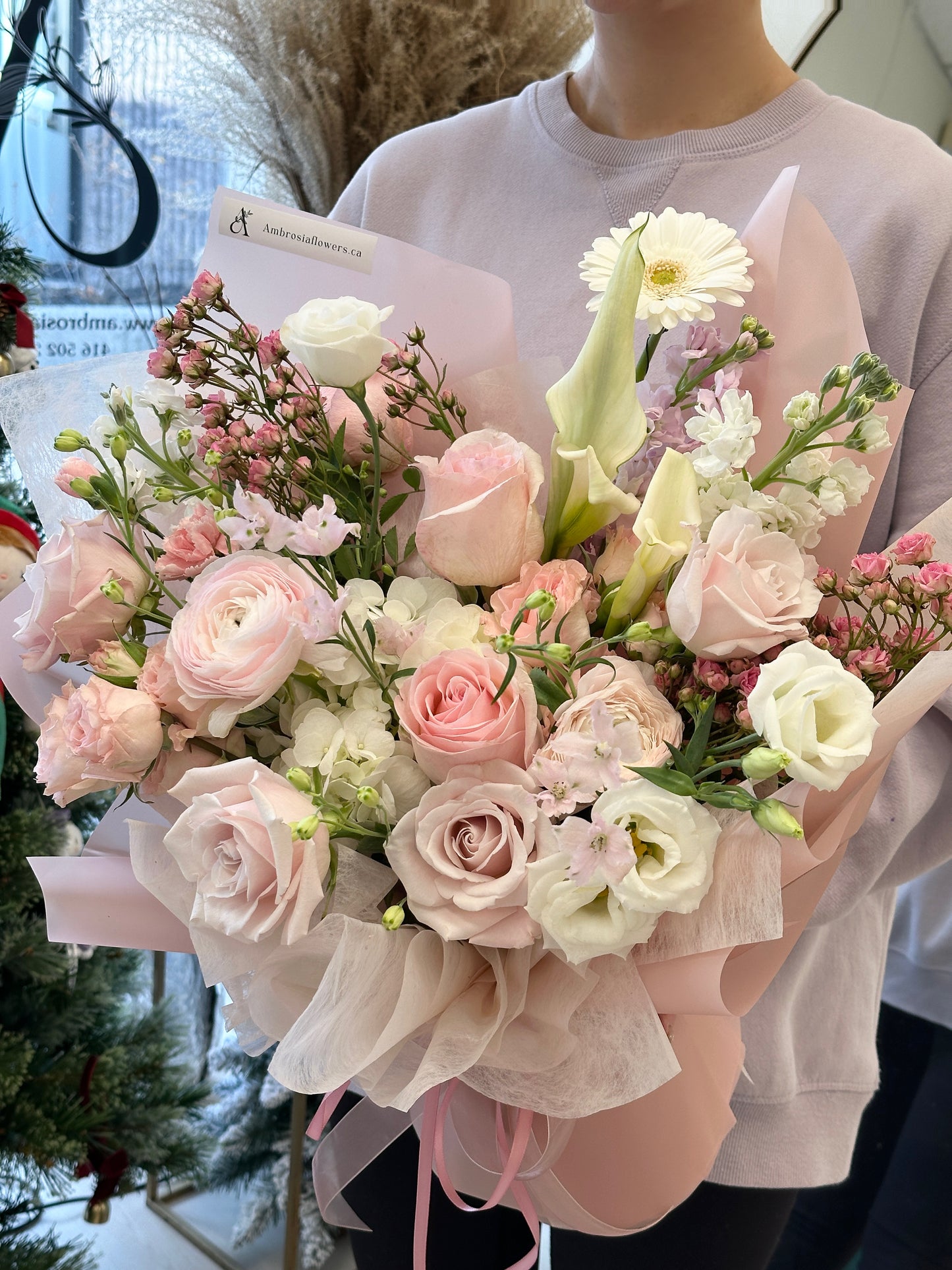 Pink Moonlight Pink and White Bouquet