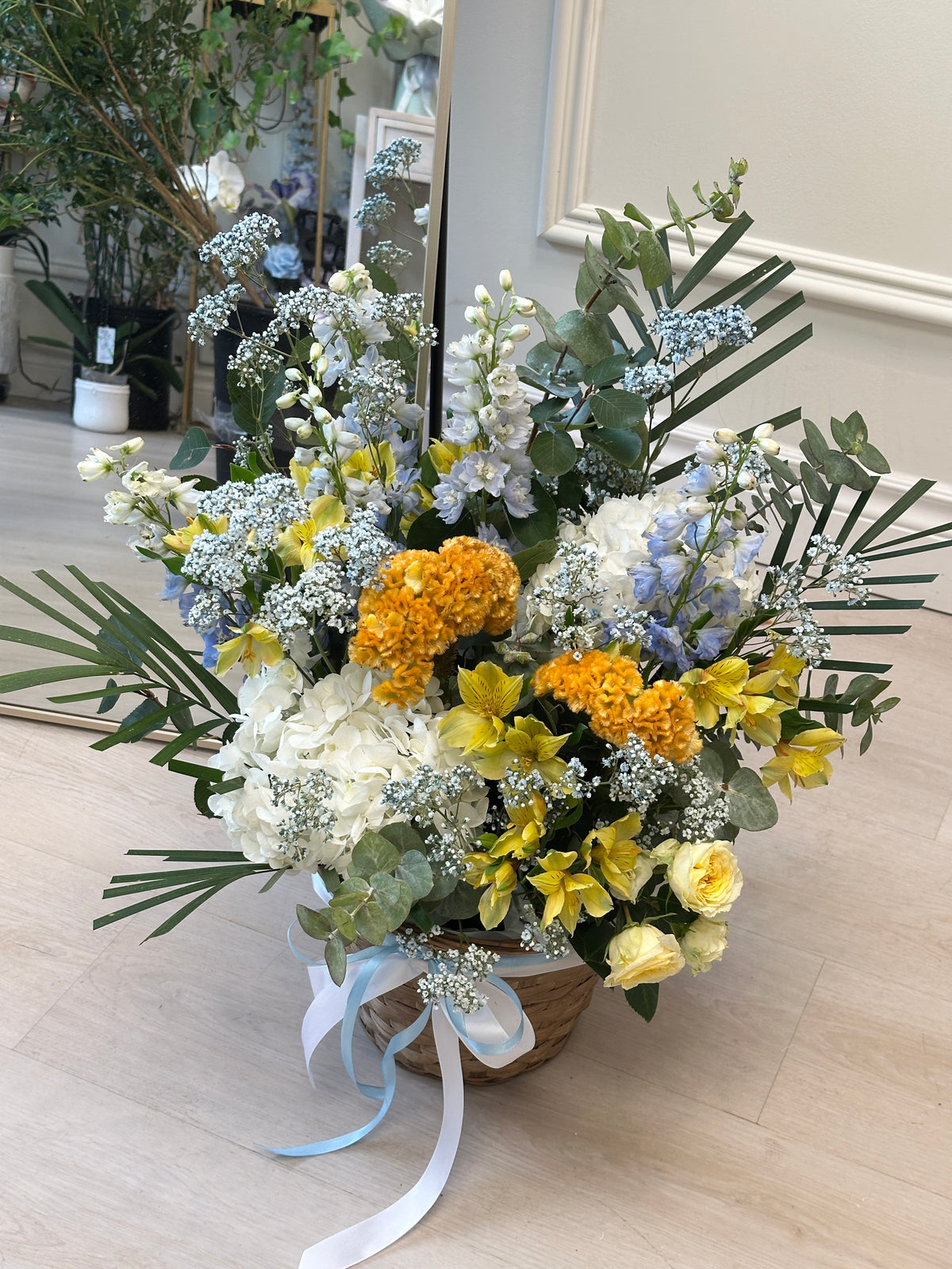 Blue & Yellow Serenity Basket