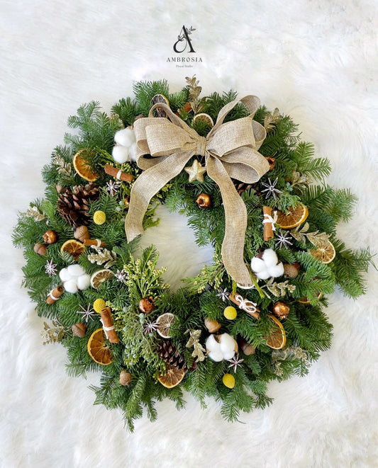 Citrus Spice Festival Wreath 95 135