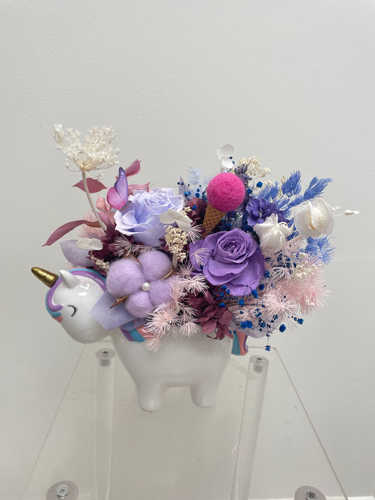 Rainbow Unicorn blossom Vase