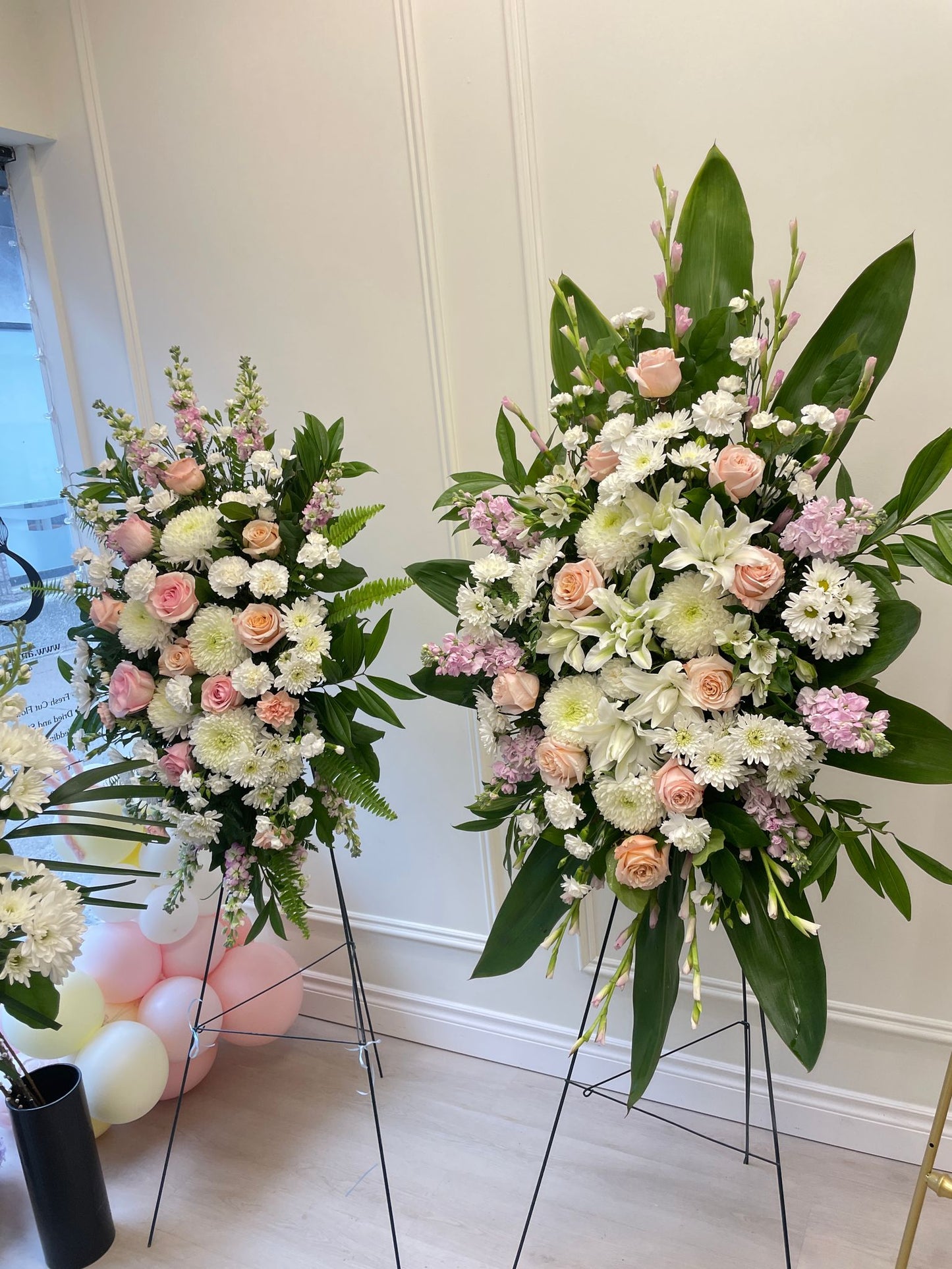 Deepest Sympathy Premium Standing Spray - Pink