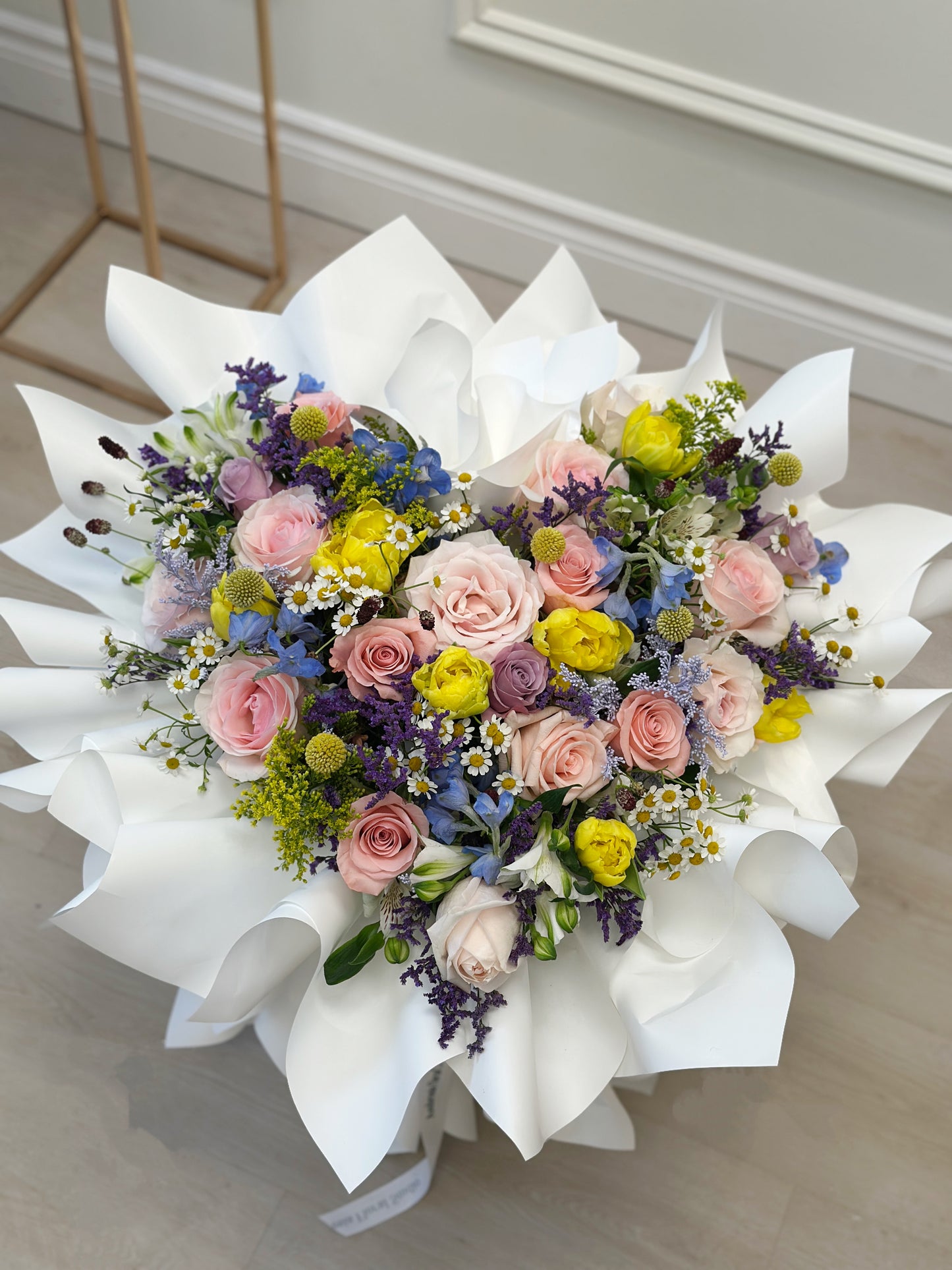 A Mixed Heart Bouquet - dopamine colorful