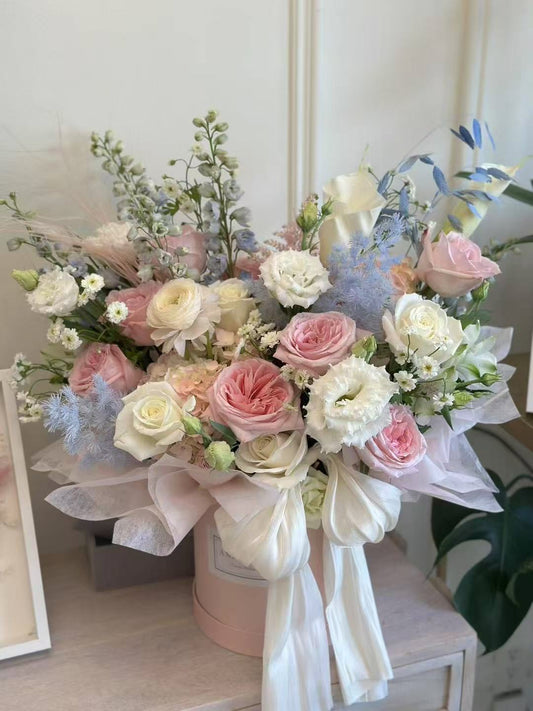 A Mixed Flower Fairy's Birthday Hat Box