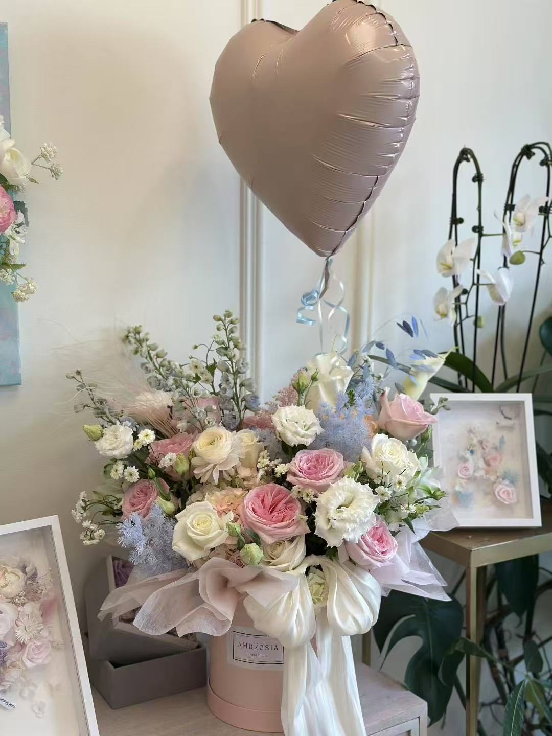 A Mixed Flower Fairy's Birthday Hat Box