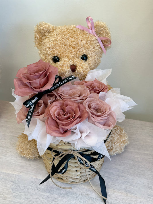 Forever blooms & Cuddles Ensemble -Dusty Pink