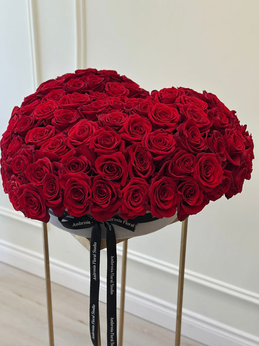 All My Love 99/199 Red Rose in Hat Box