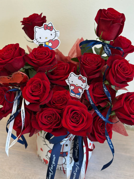 Hello Kitty Red Rose Box