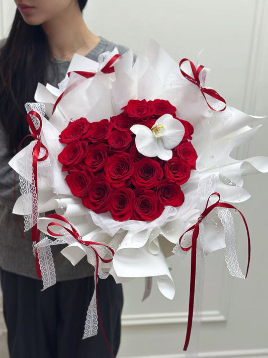 Ballet Red Heart Bouquet