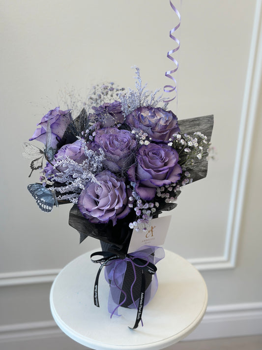 Midnight Violet Rose Cone