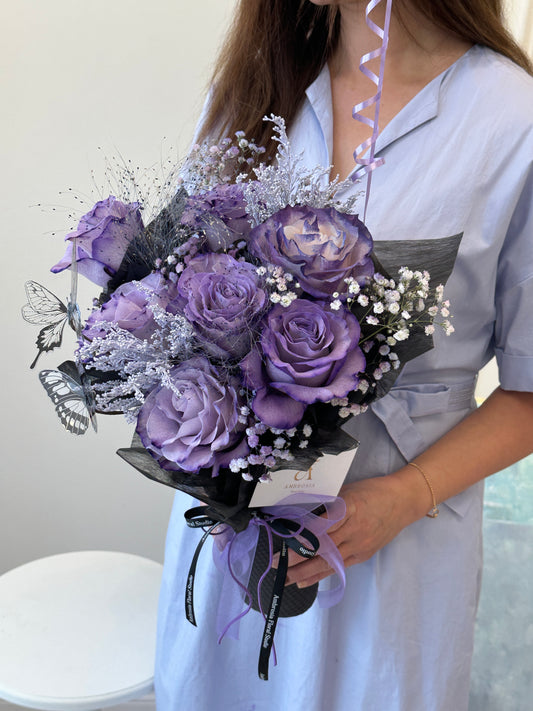Midnight Violet Rose Cone