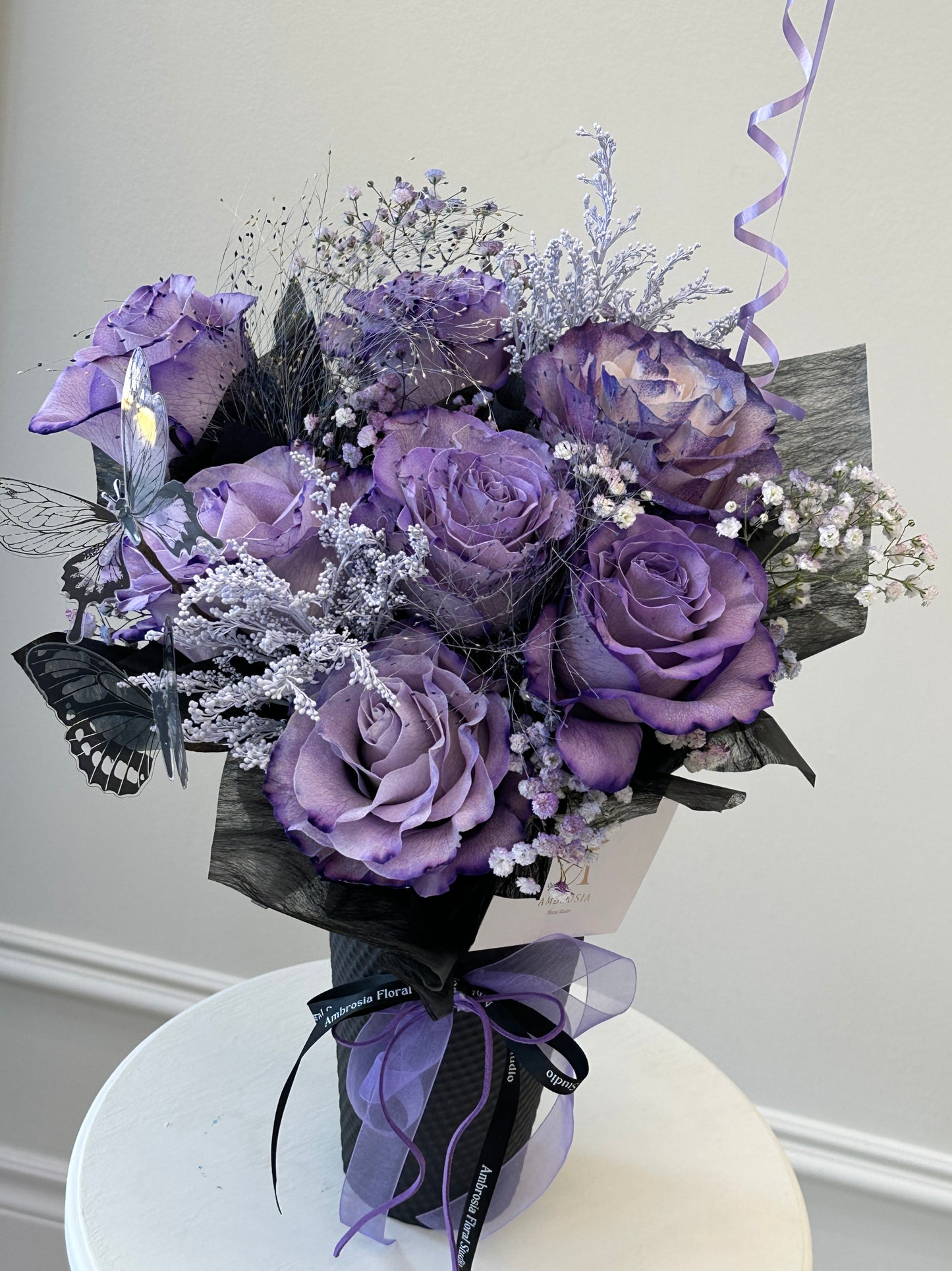 Midnight Violet Rose Cone