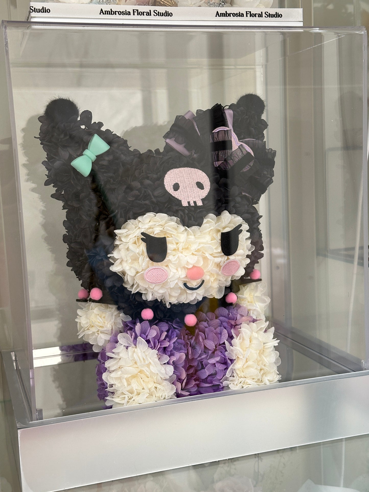 Midnight Kuromi — Preserved Floral Art Sculpture
