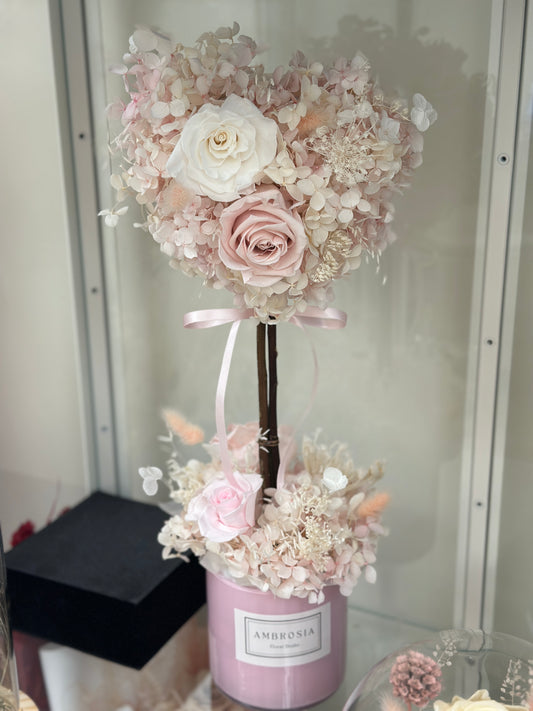 A Sweet Heart Blossom Preserved Flower Tree
