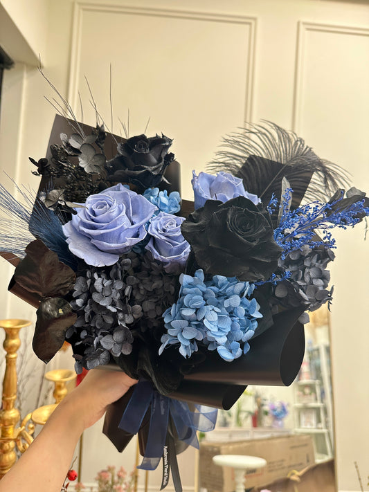 Midnight Blue Preserved Bouquet