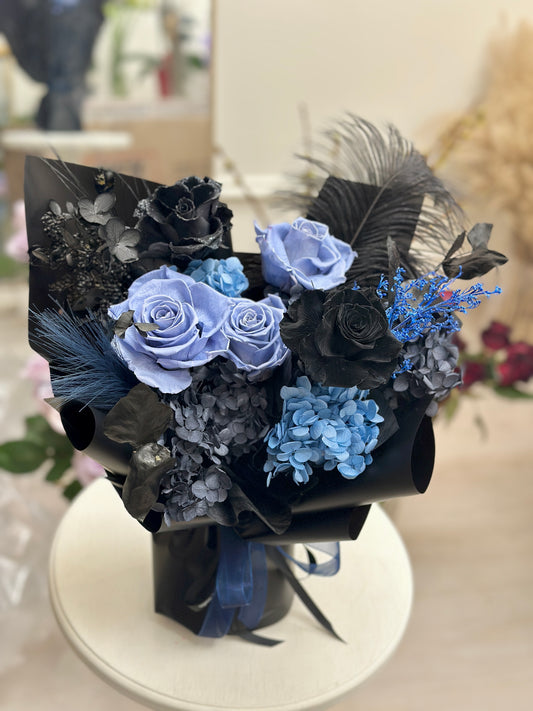 Midnight Blue Preserved Bouquet