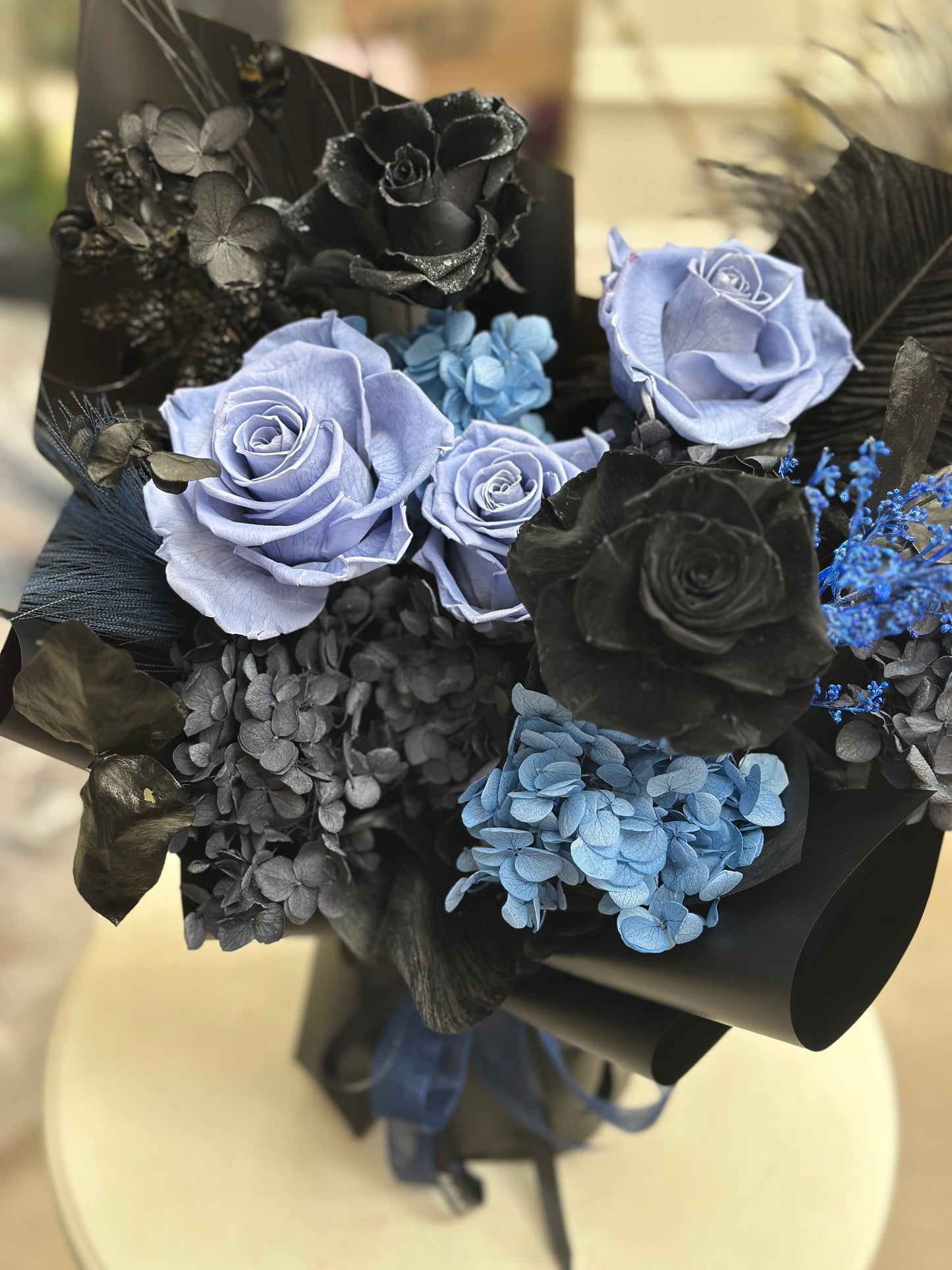 Midnight Blue Preserved Bouquet