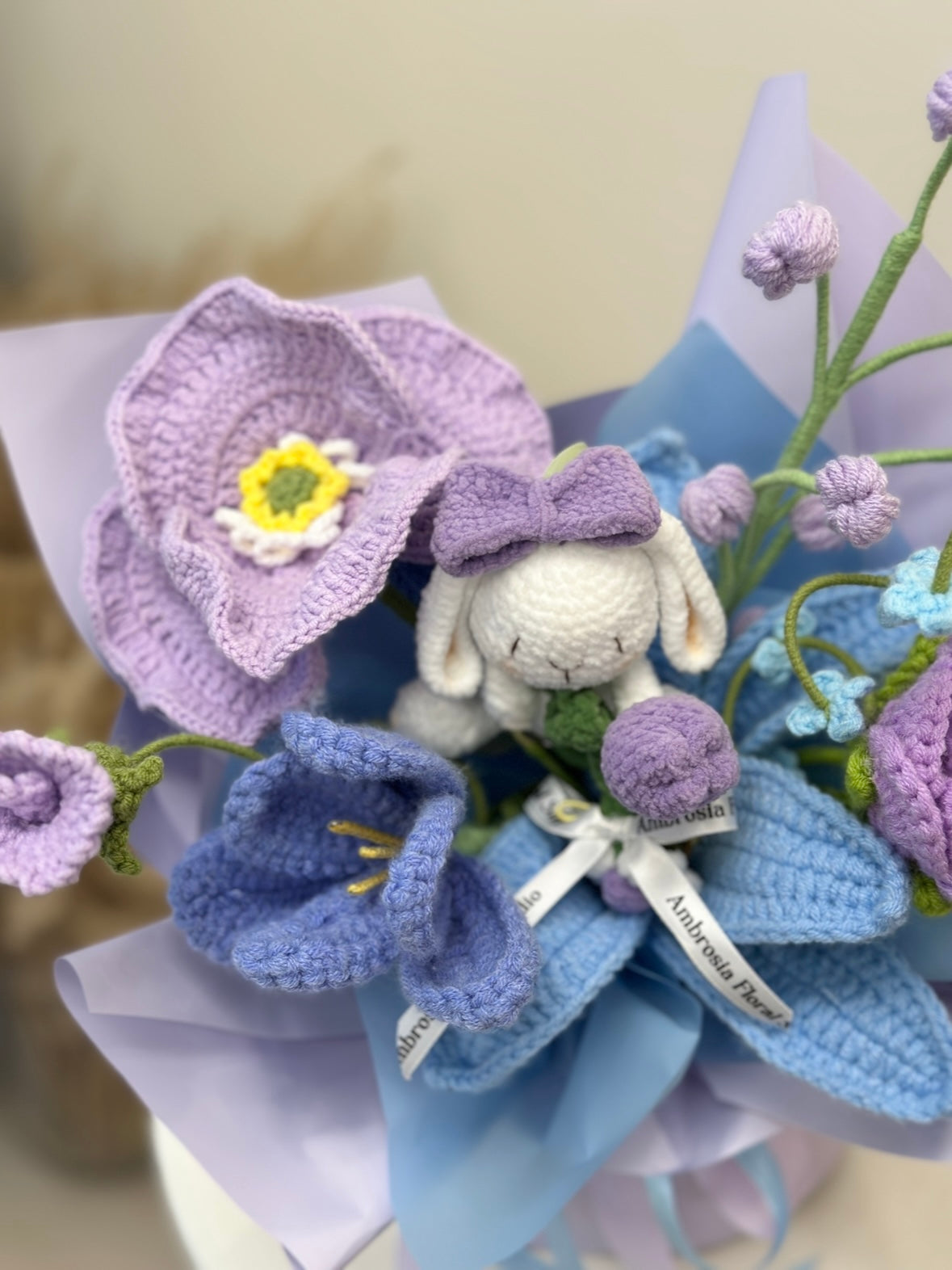 AFS Crochet Bouquet - Lanvender Bunny
