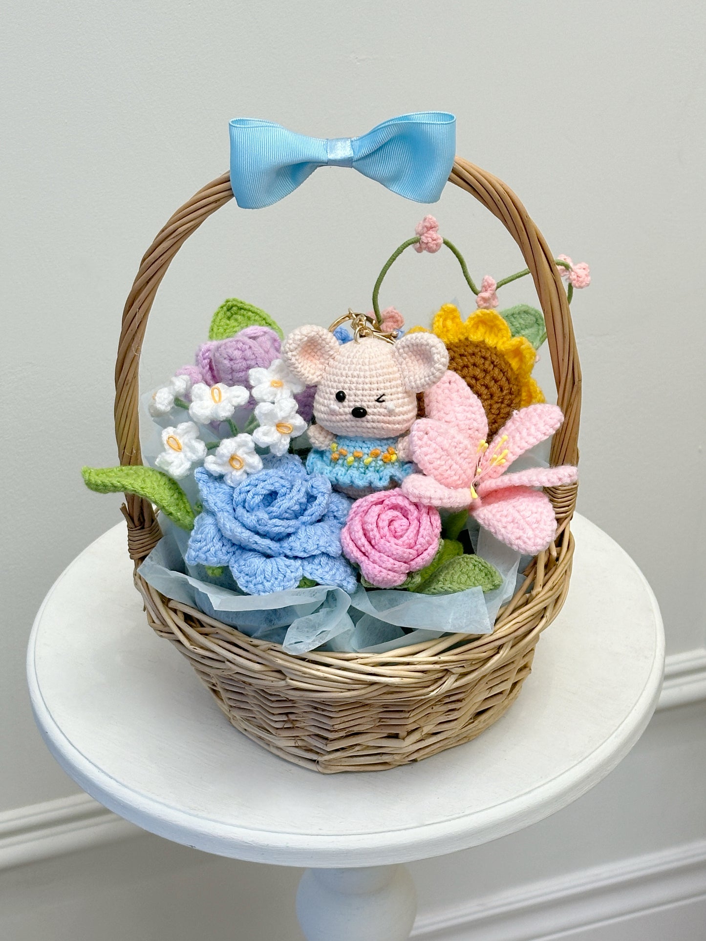 AFS Crochet Bouquet in Basket