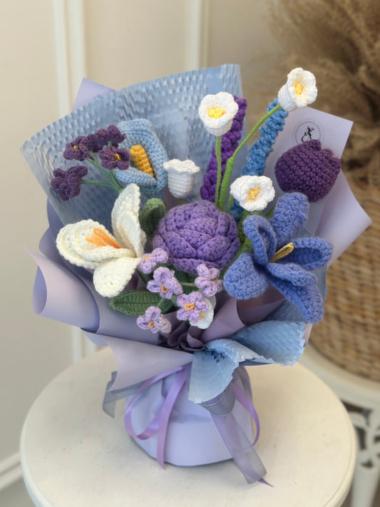 AFS Crochet Bouquet - Forever Bloom Collection (Lavebder Dream)
