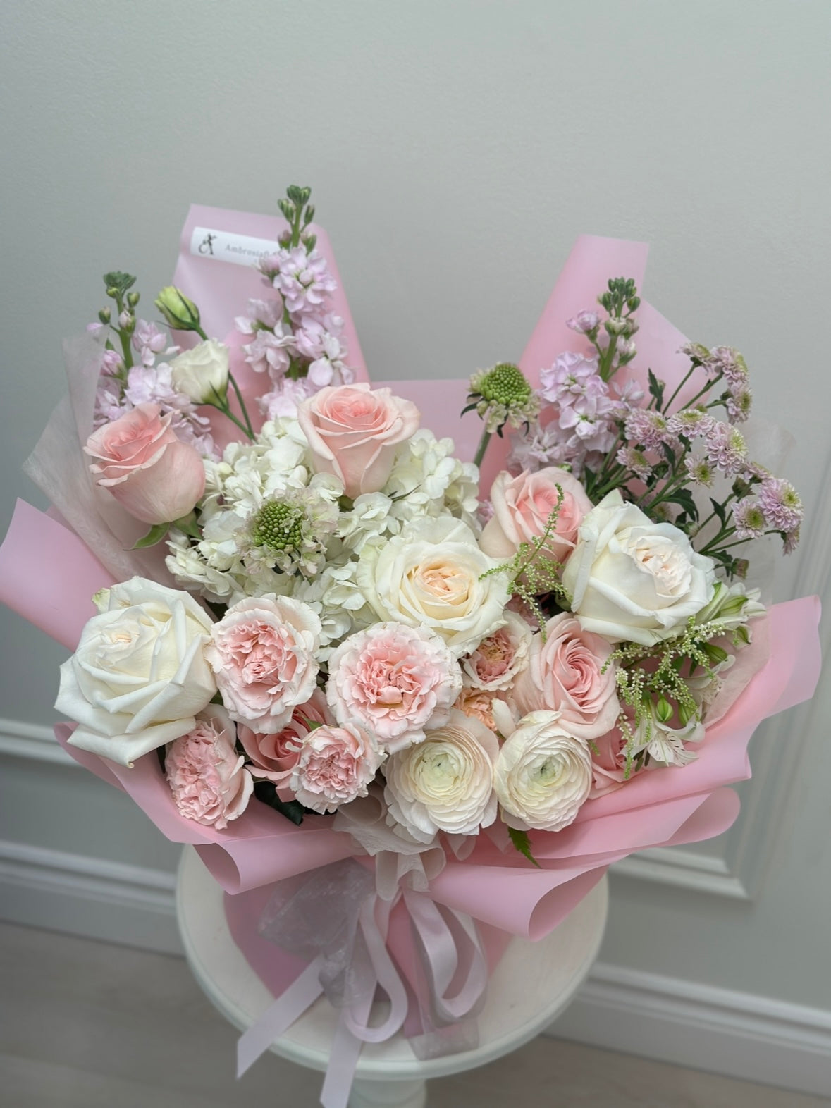 Pink Moonlight Pink and White Bouquet