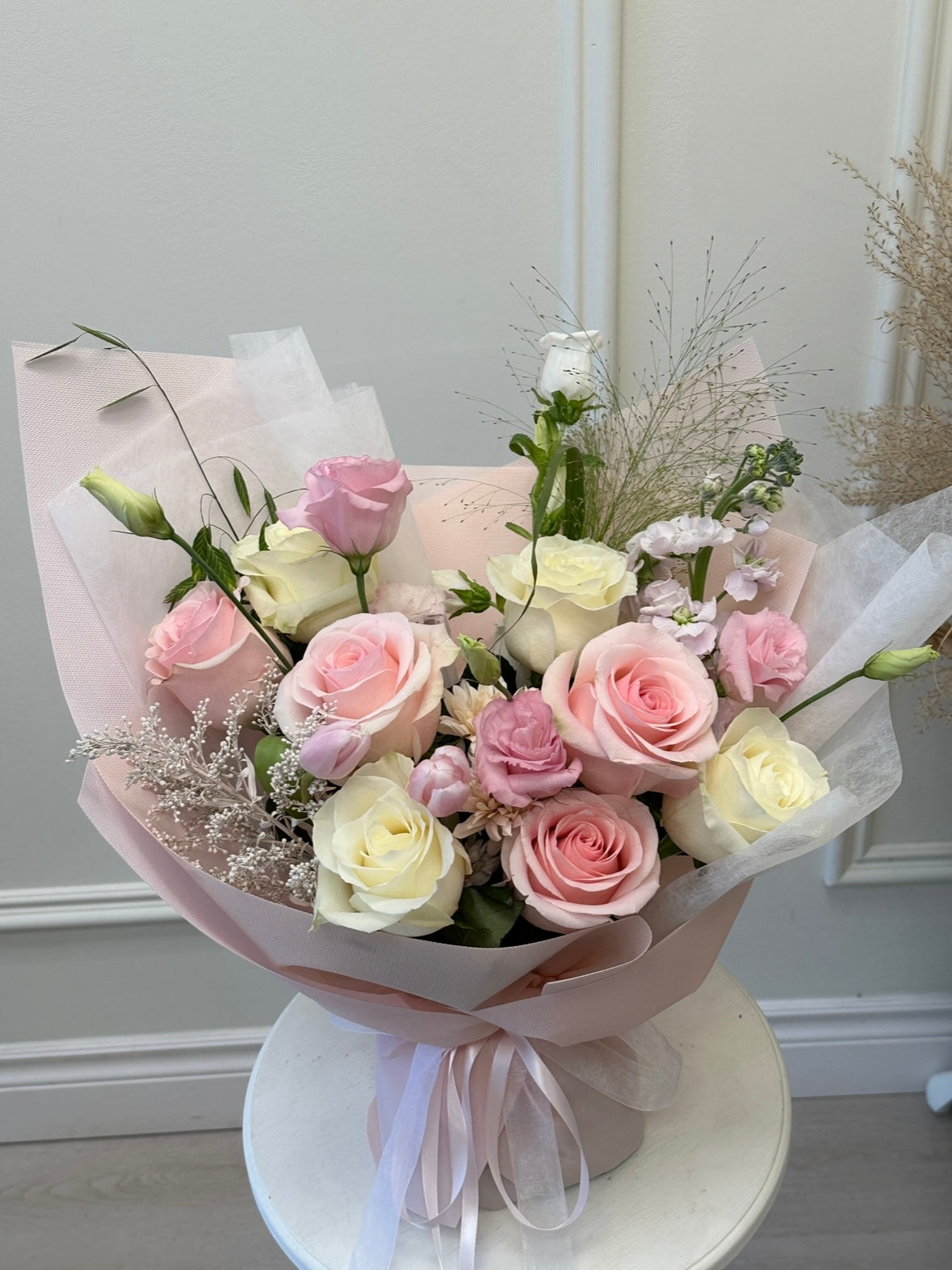 Pink Moonlight Pink and White Bouquet