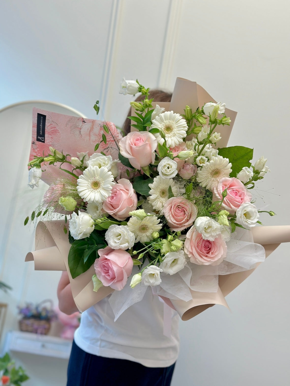 Pink Moonlight Pink and White Bouquet
