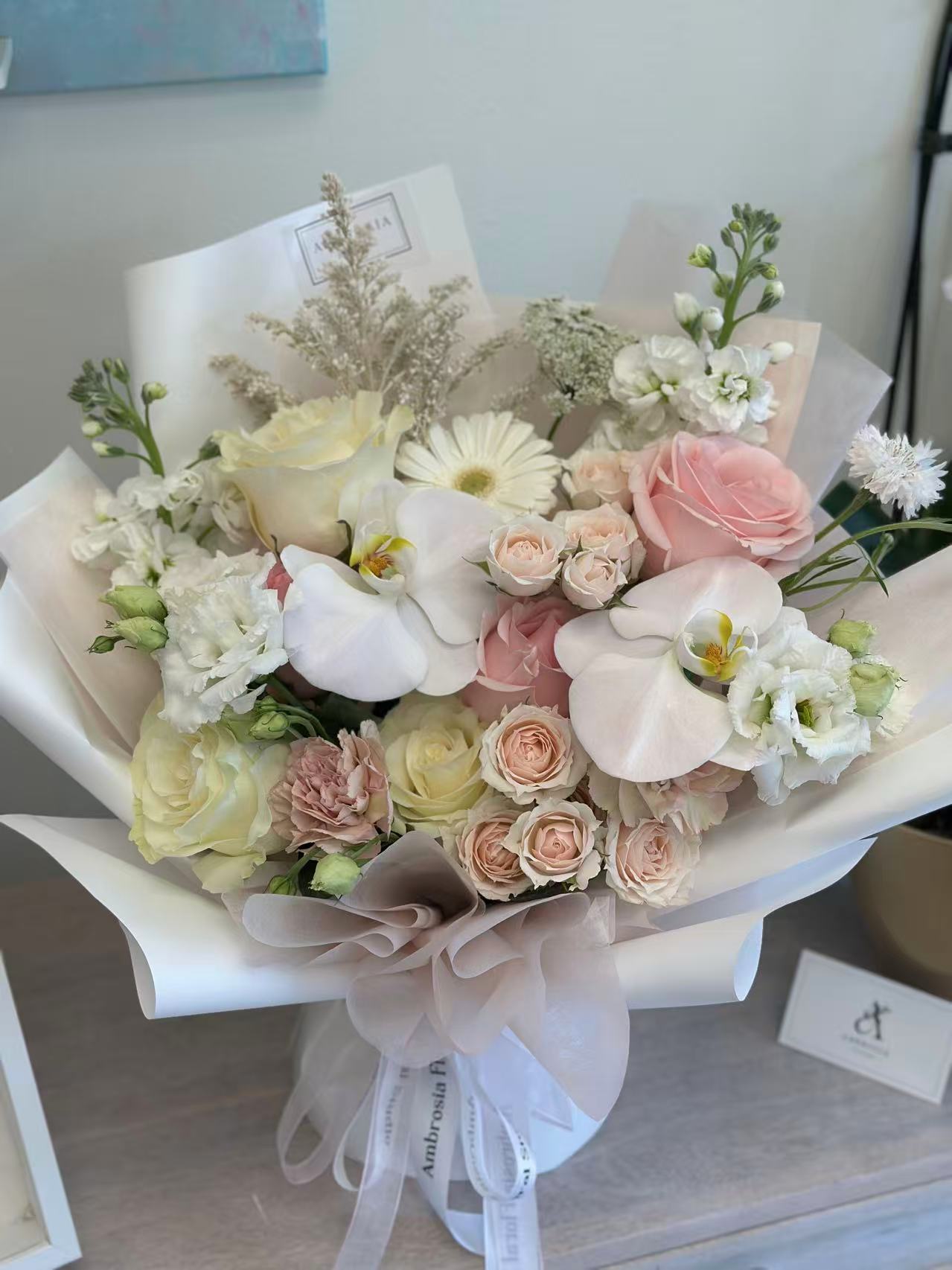 Pink Moonlight Pink and White Bouquet