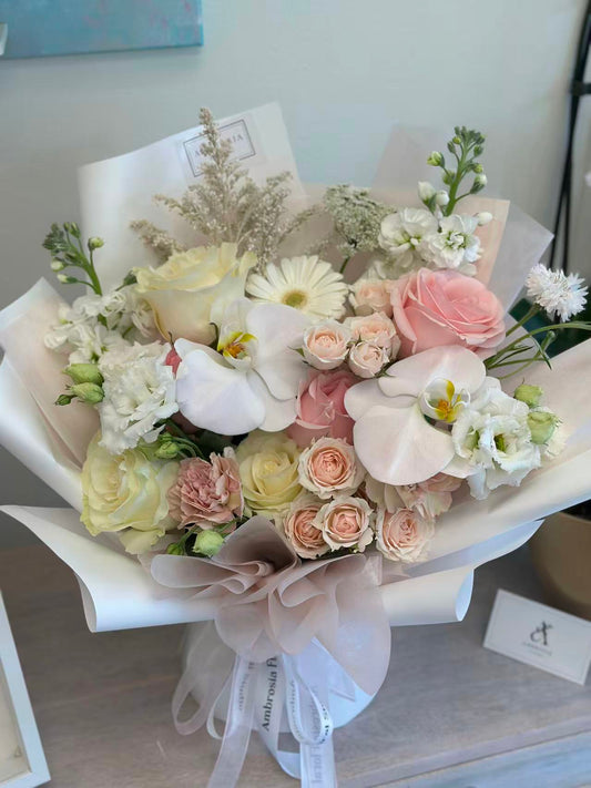 Pink Moonlight Pink and White Bouquet