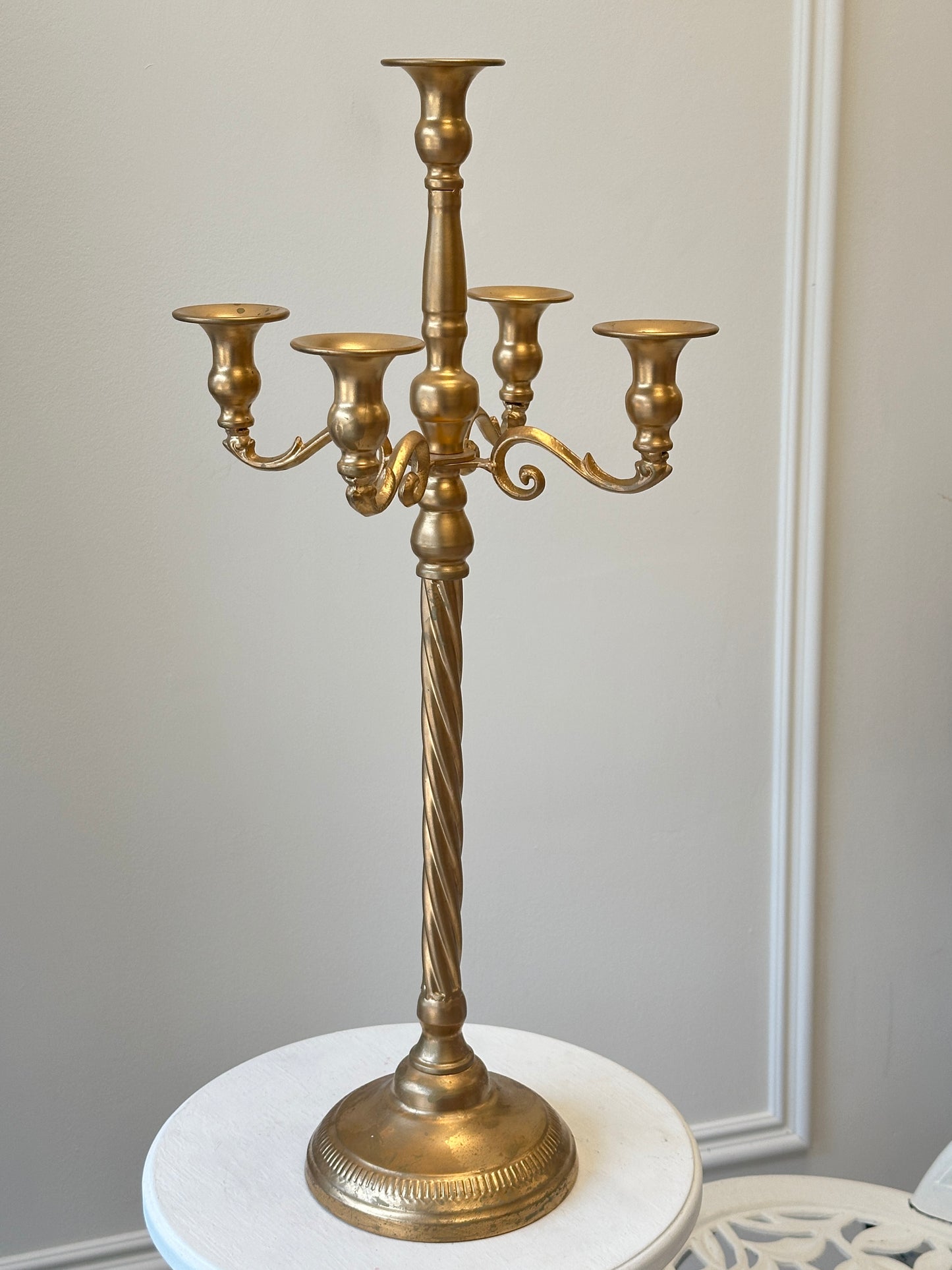 Gold 5-Arm Candelabra
