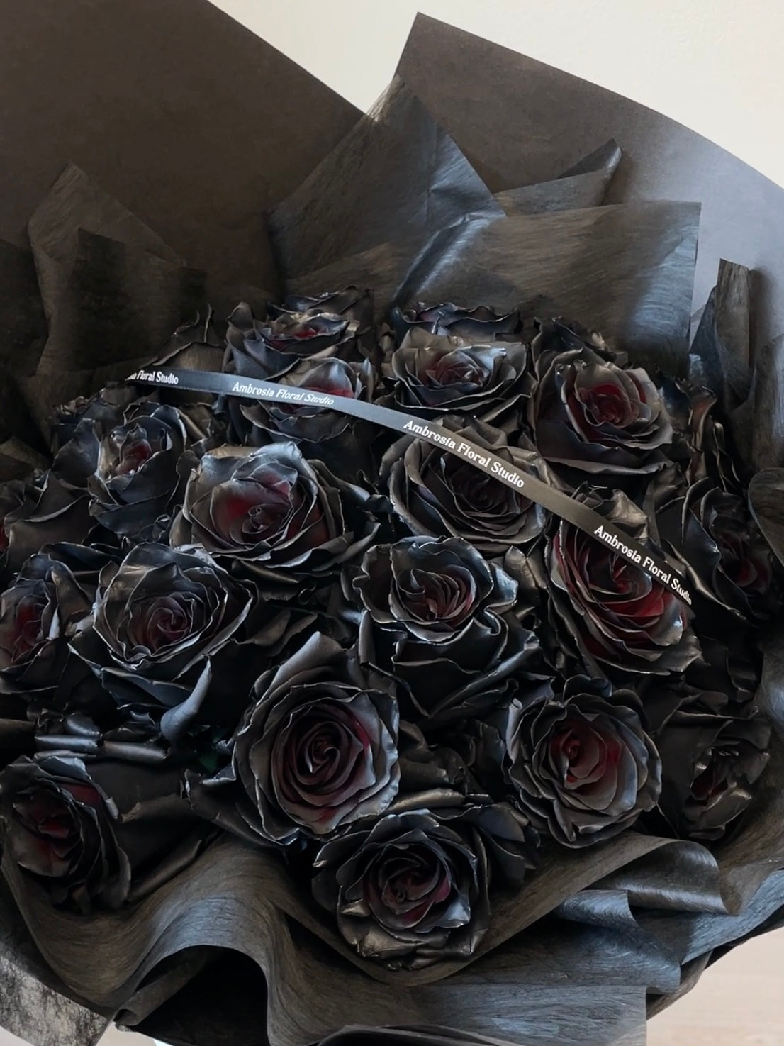 Midnight Black Rose Bouquet