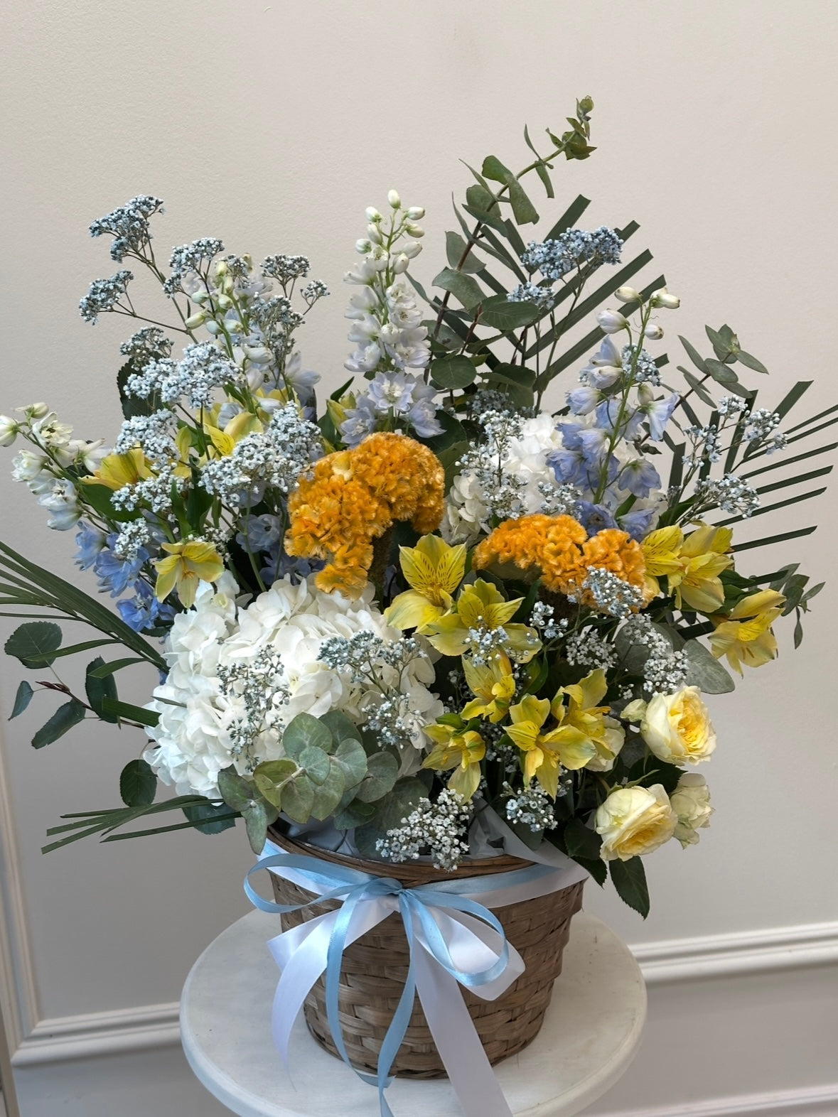 Blue &amp; Yellow Serenity Basket