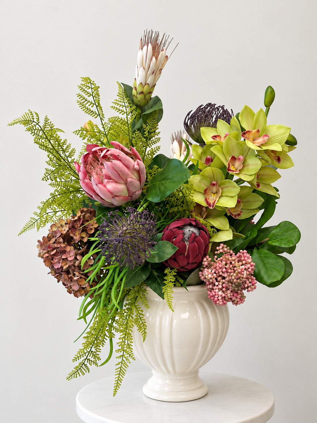 The Botanical Sculpture | Real Touch Faux Flower Arrangement