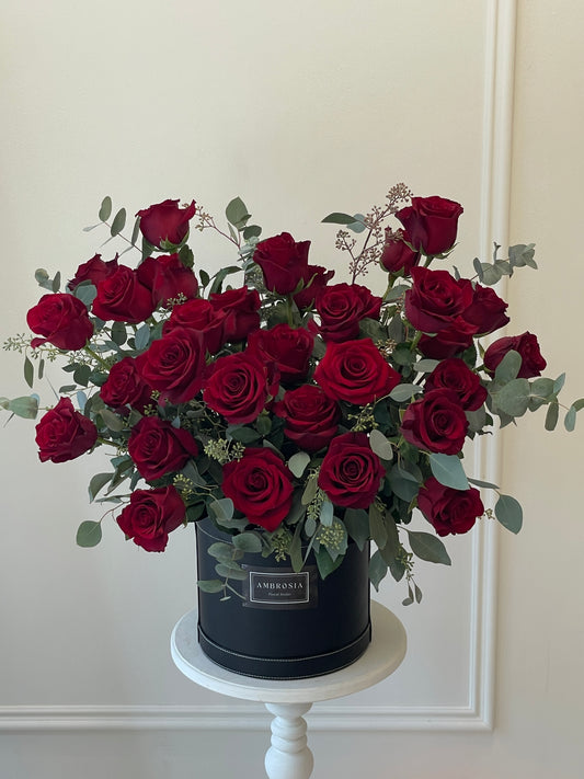 AFS Red Rose Hat Box