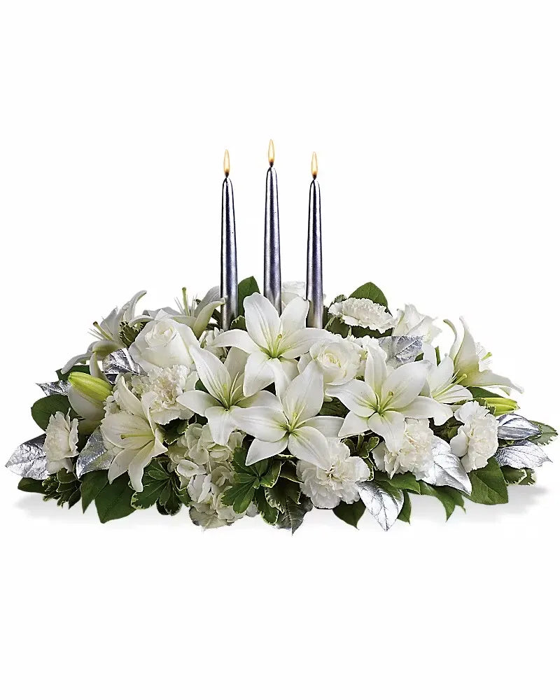 Silver Elegance Centerpiece