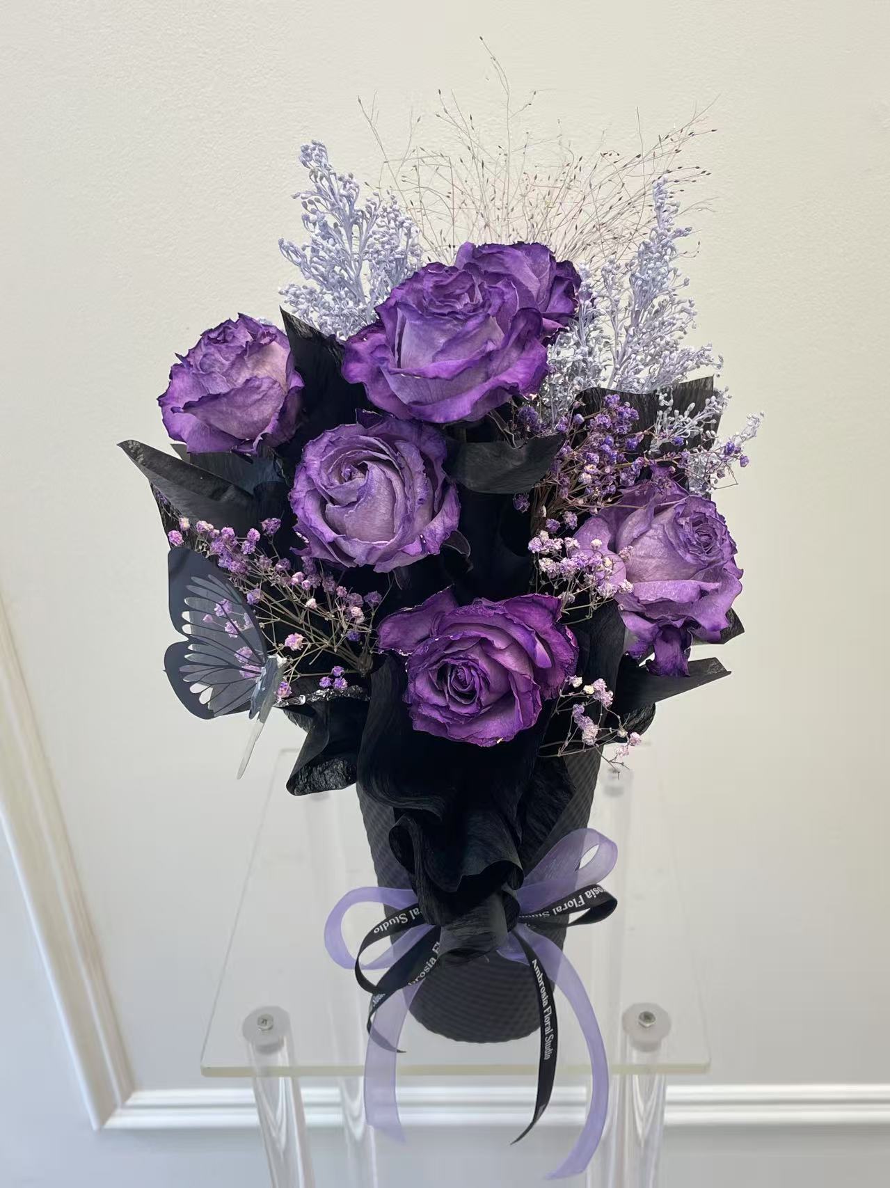 Midnight Violet Rose Cone