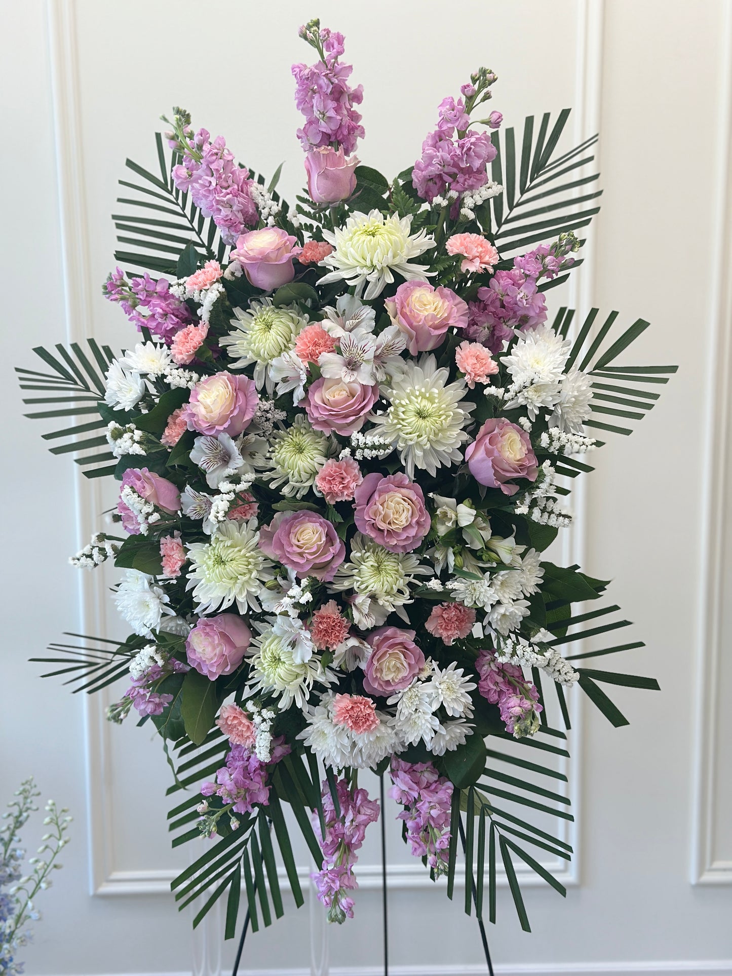 Deepest Sympathy Purple Standing Spray