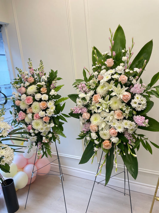 Deepest Sympathy Premium Standing Spray - Pink