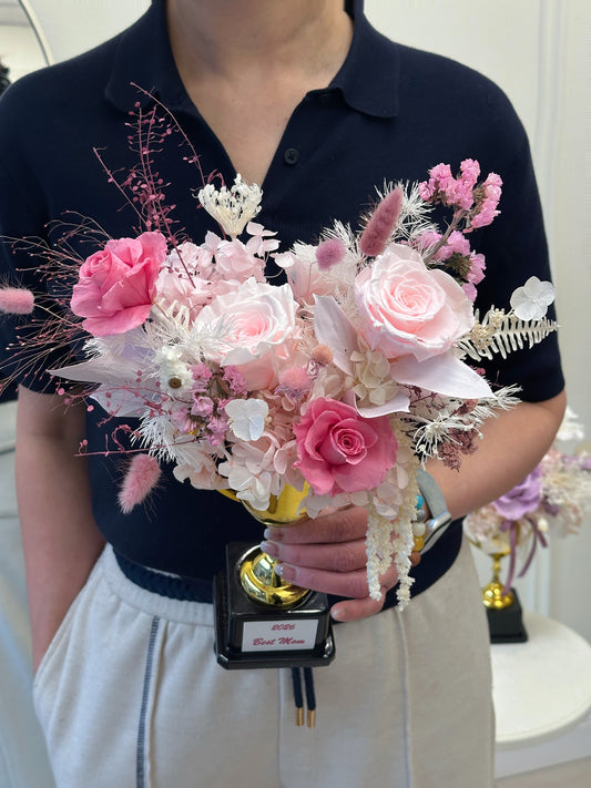 2026 Best Mom Ever Preserved Flower Trophy