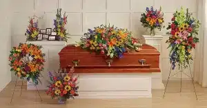 Colorful Reflection Funeral Flower Collection