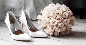 bridal bouquet pink roses