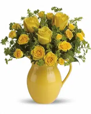 TELEFLORA'S SUNNY DAY PITCHER OF ROSES