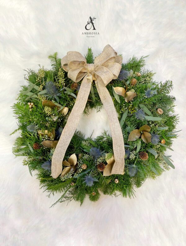 Elegant Ever Green Splendor Wreath 95 © image copyright belongs to Teleflora